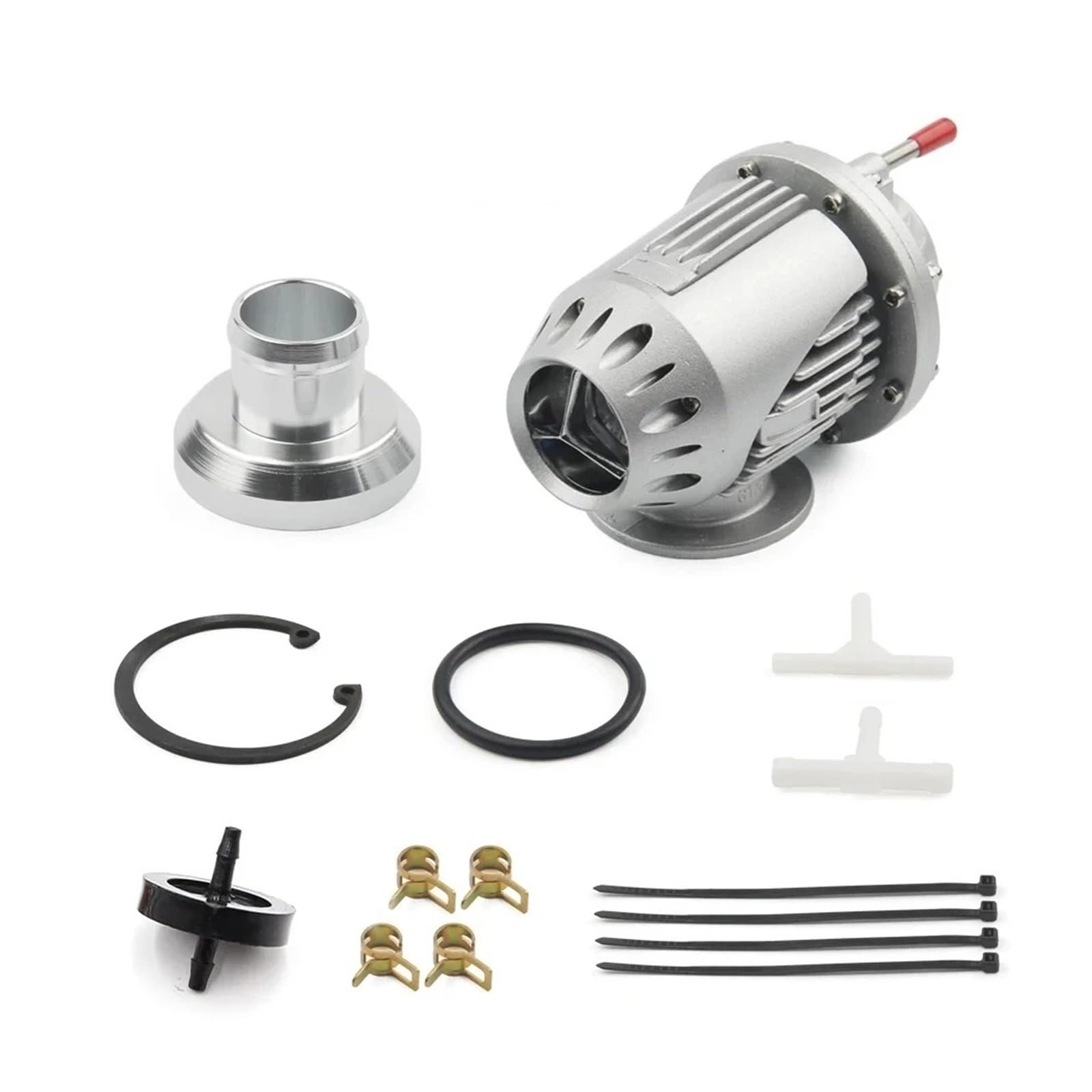 Universal Aluminum for JDM for SQV4 for SSQV4 Bov Turbo Blow Off Valve Bov with Adapter Flange EGR Valve Exaust Gas Recirculation Valve