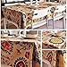 Bringsine Vintage Rectangular Cotton Linen Lace Sun Flower Tablecloth, Washable Tablecloth Dinner Picnic Table Cloth Home Decoration Assorted Size（Rectangle/Oblong, 55 x 71 Inch）