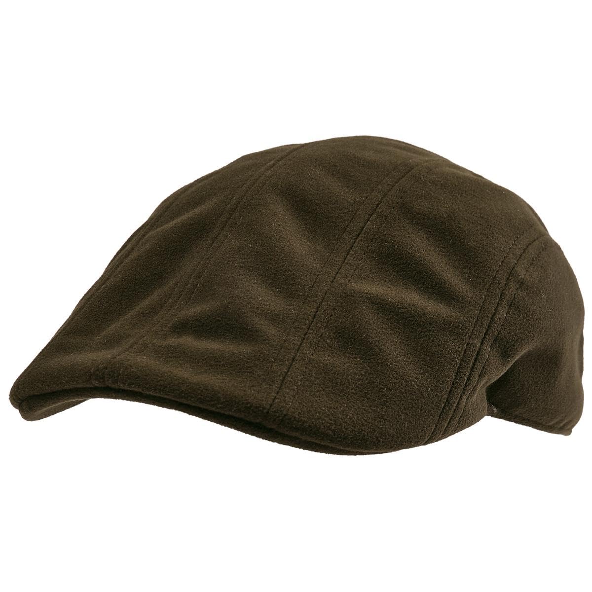 Deerhunter Pro Gamekeeper Flatcap Peat 62/63 Brown - Hunting Cap Camouflage Safety for Men