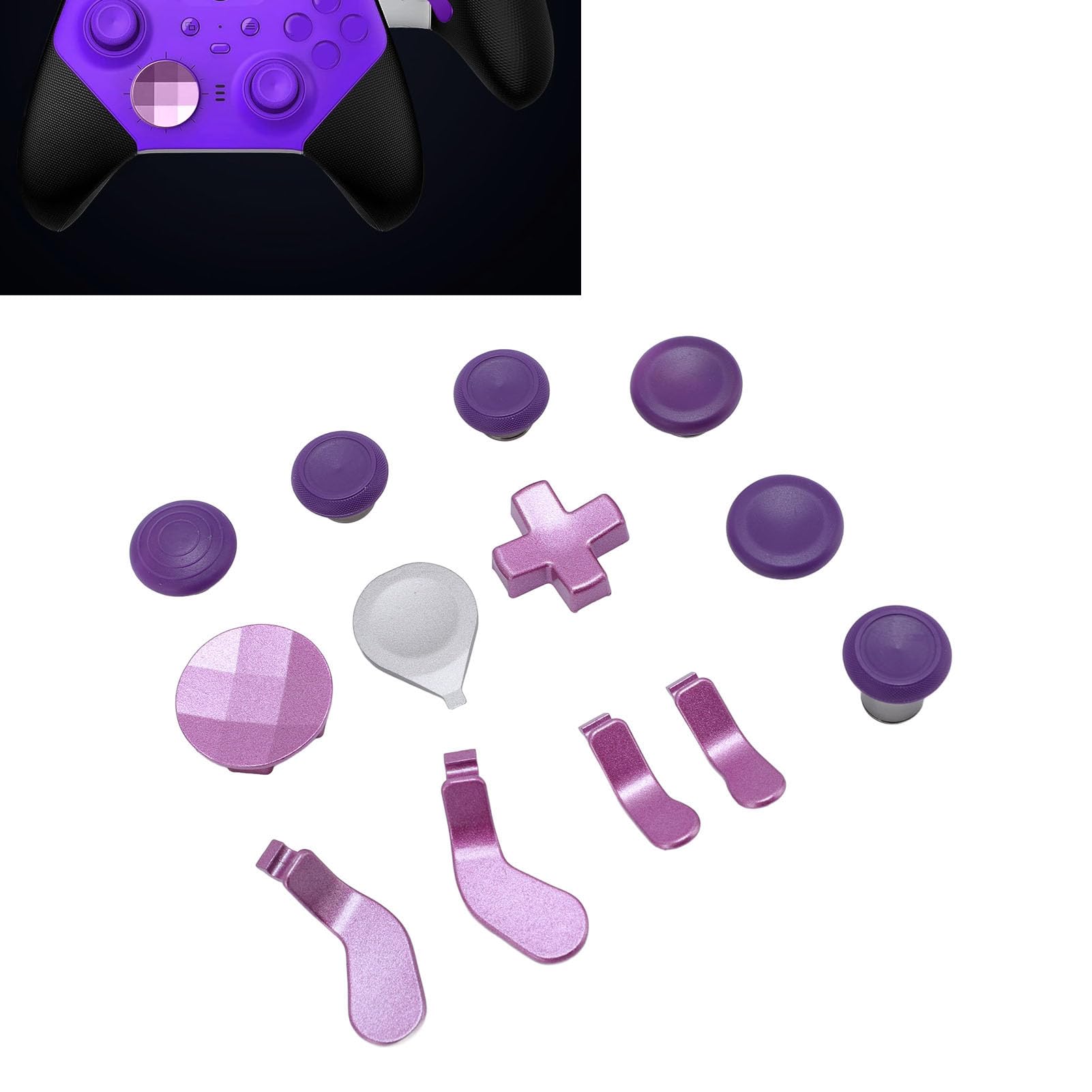 Demeras Zestaw łopatek do Drążków Sterowniczych, Zestaw łopatek do Joysticka ze Stali Nierdzewnej 1 Narzędzie do Regulacji 2 Podkładki D do Kontrolera Series 2