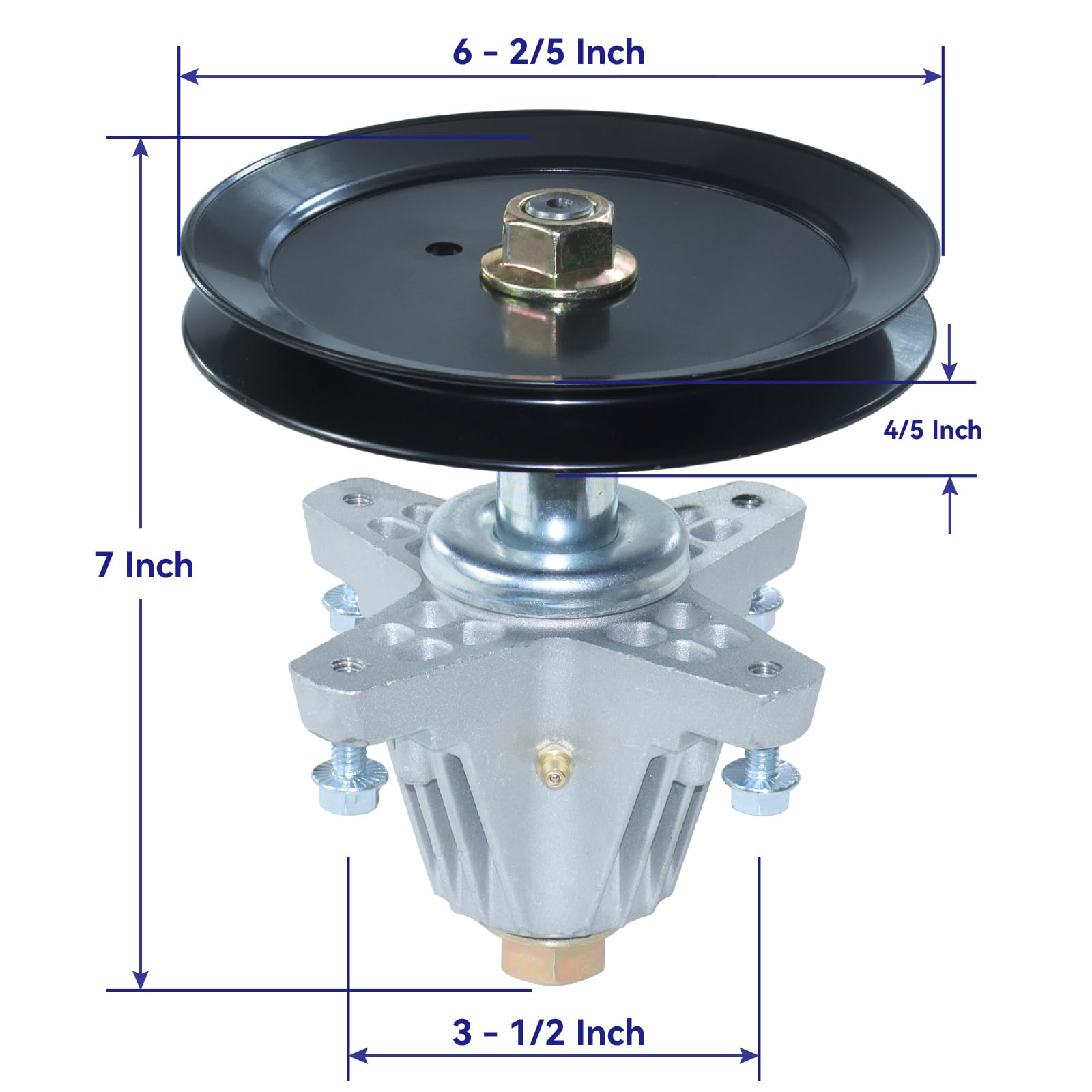 918-05078A Conjunto de husillo con polea tensora 756-05034A para Cub Cadet RZT-S46, Rzt-L46, RZT-L42, Rzt-Lx46, Rzt-Sx46, Craftsman Z6400, Murray M200-46 y Troy-bilt Mustang X. P 46 F ab