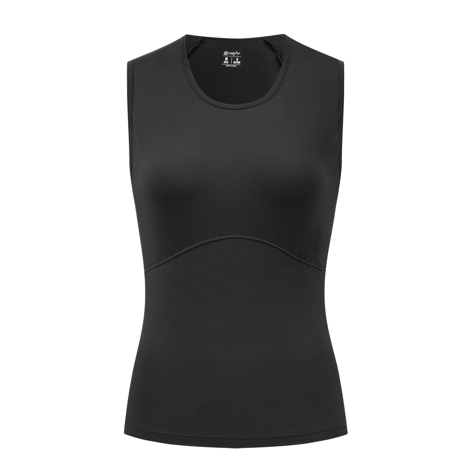 YKYWBIKE Cycling Base Layer Women Quick Dry Sleeveless Cycling Jersey Compression Mesh Undershirt Breathable Biker Shirts