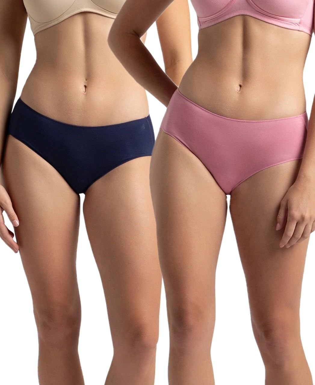 jockey 1802 Women's High Coverage Micro Modal Elastane Stretch Mid Waist Hipster with Ultrasoft Concealed Waistband (Pack of 2)-picture-24