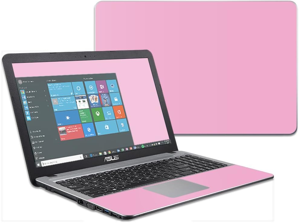 MightySkins Skin Compatible with Asus VivoBook X540SA X540LA 15.6" wrap Cover Sticker Skins Solid Pink