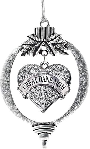 Miniatura 194 de Inspired Silver Adornos festivos de dije de corazón pave de plata con circonitas cúbicas