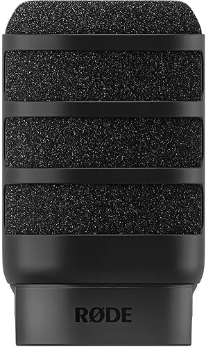 Miniatura 7 de Rode PodMic - Paquete de micrófono dinámico con brazo Rode PSA1+ Pro Studio, filtro RODE WS14 Pop para PodMic (negro), cable XLR- XLR, toallitas de