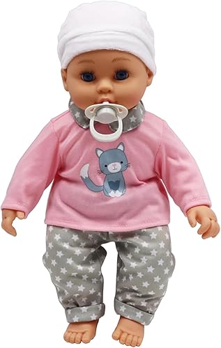 Miniatura 4 de Dream Collection Juego de muñeca de bebé de 16 pulgadas con bolsa de pañales