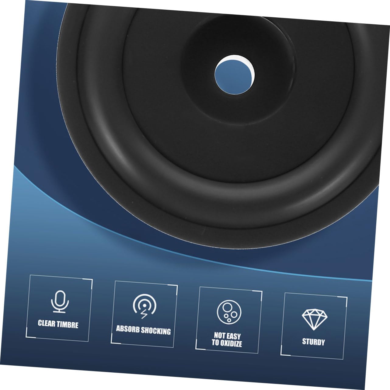 SHINEOFI 4pezzi Cuscinetti Isolanti Acustici Per Altoparlanti Base in Per Giradischi Tappetini Antivibranti Per Audio Cuscinetti Insonorizzati Per Subwoofer Piedini Isolanti Per