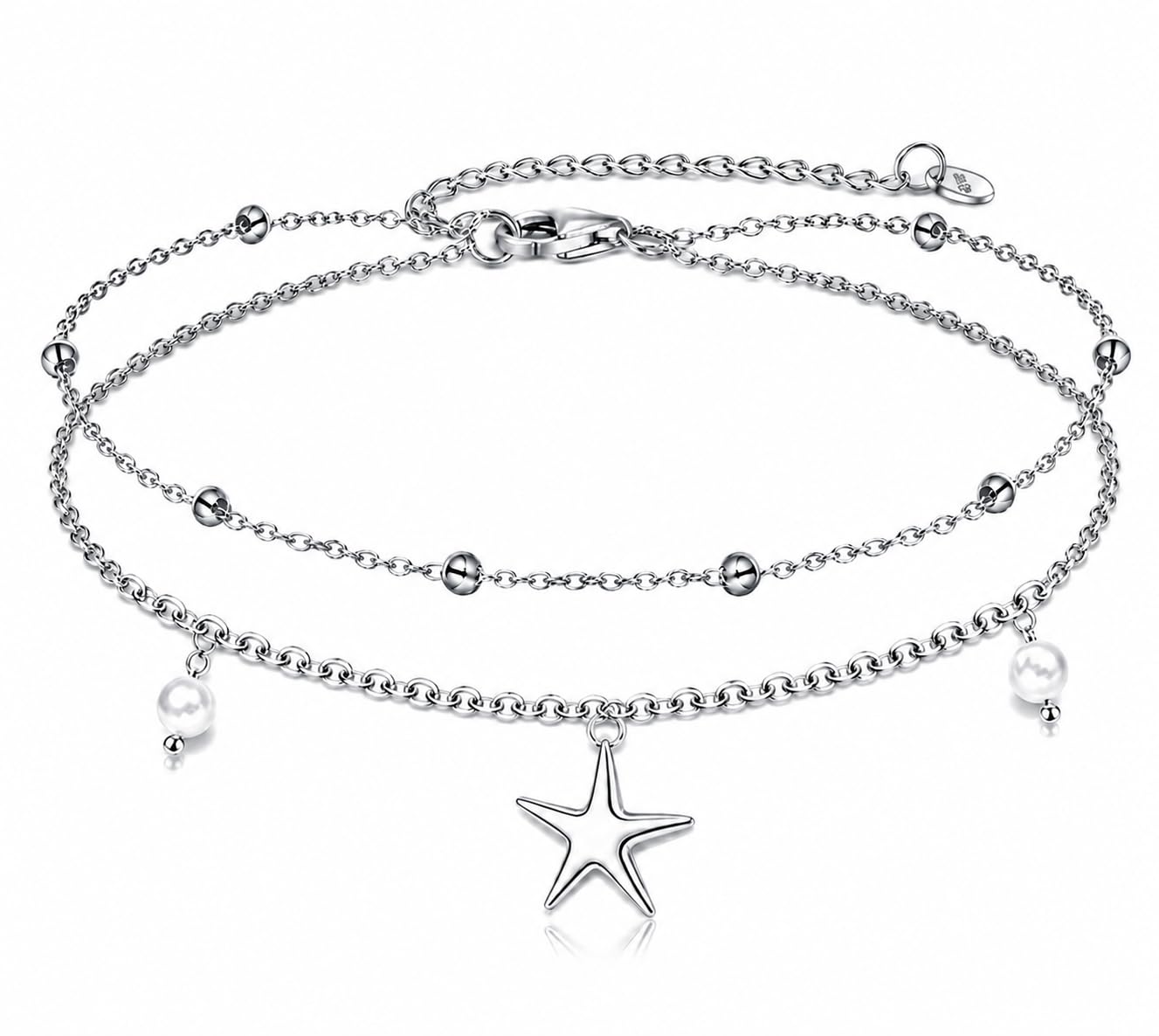 TIGER RIDER Dragonfly Anklet Sterling Silver Dragonfly Gifts Jewelry for Women with Crystal Birthday Anniversary