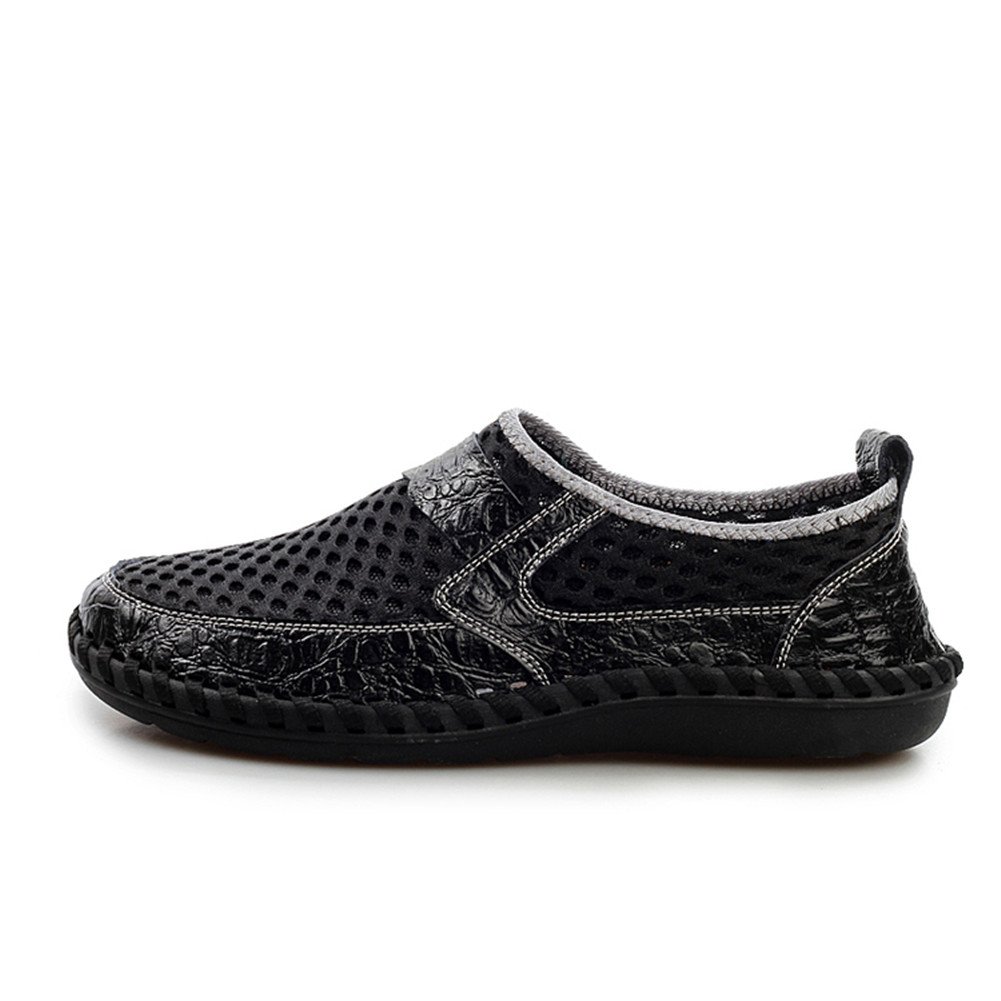 ChicWind Slip-On Loafers Walking Shoes Mesh Casual Water Shoes Black