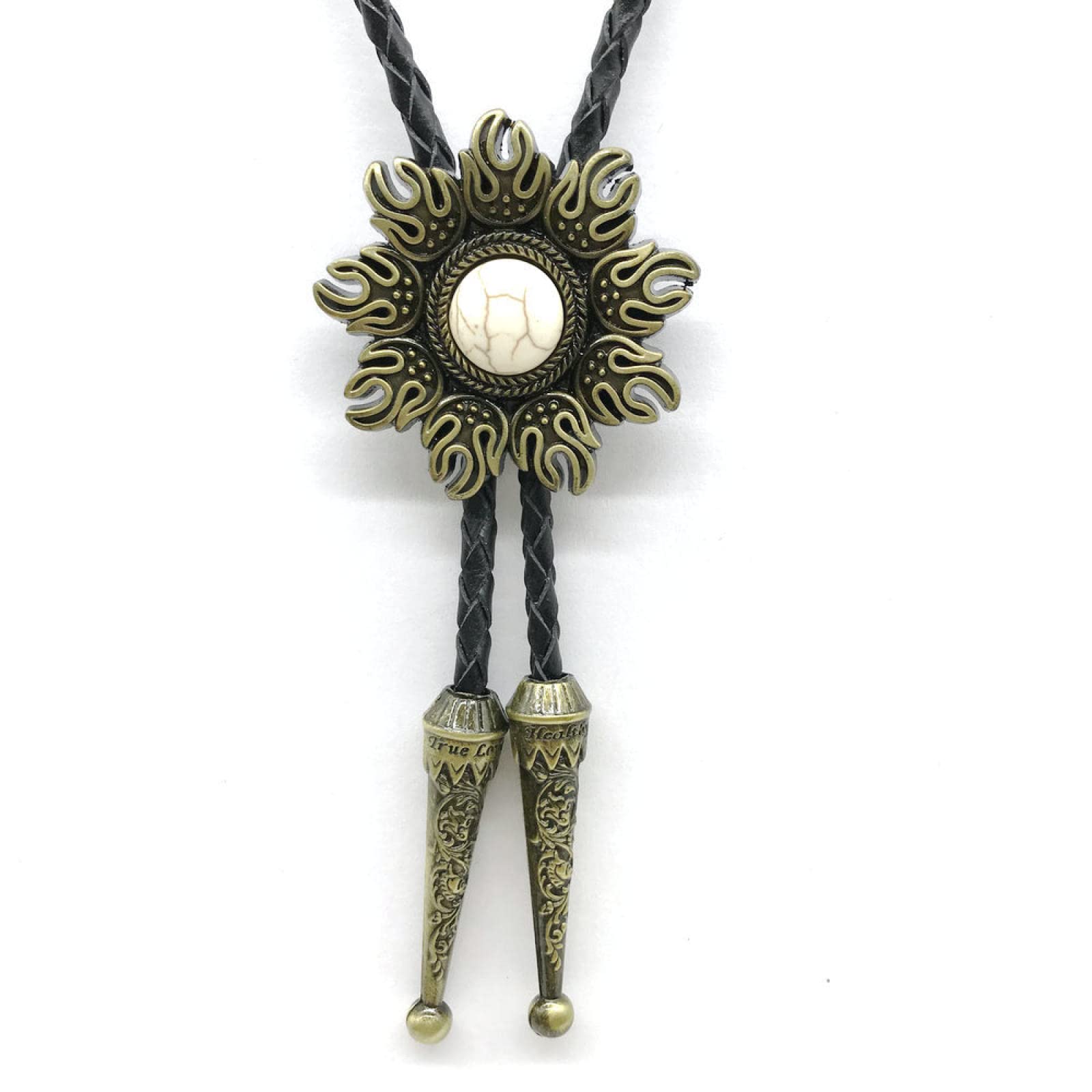 Cravate Bolo turquoise pour remplacer les cravates serrées - 4