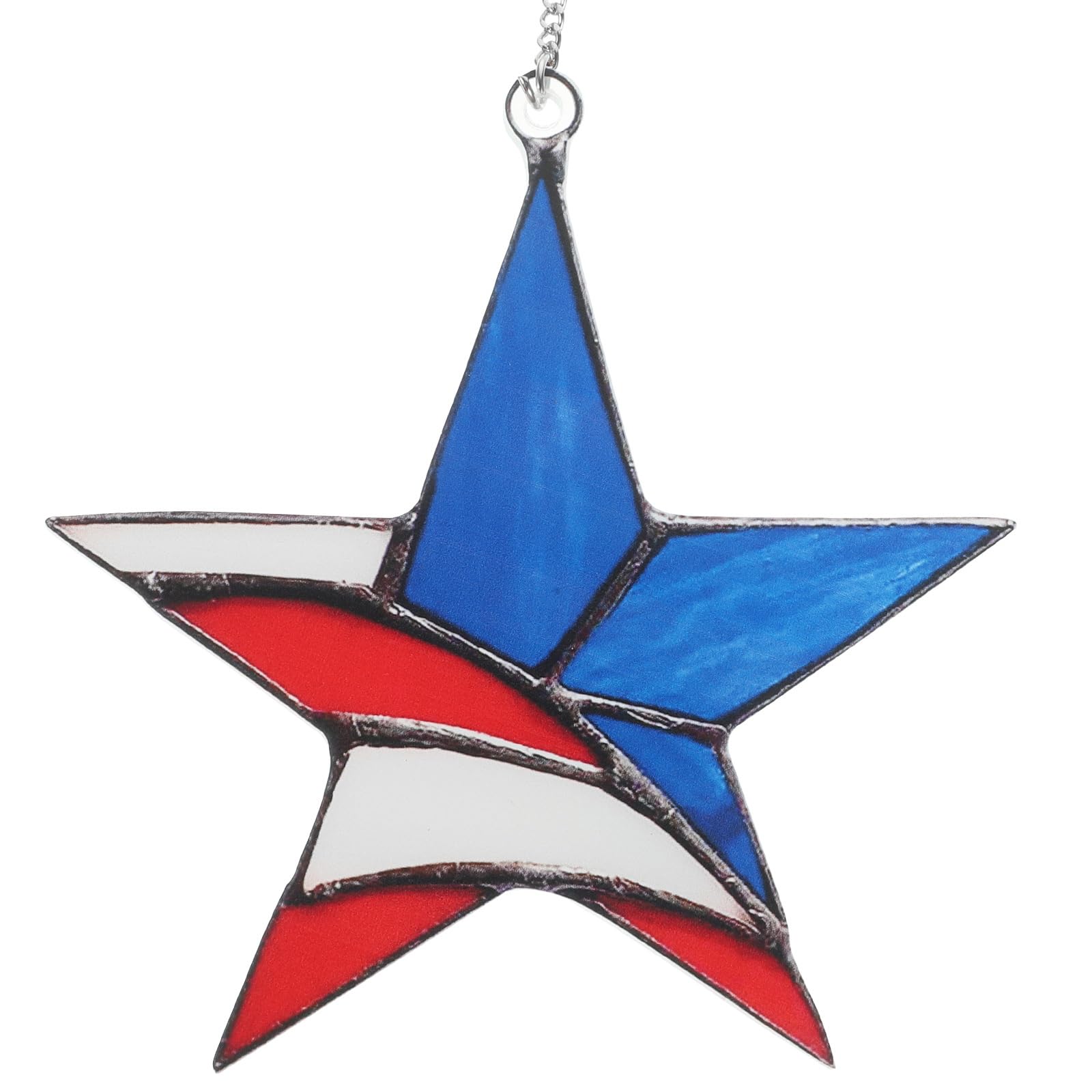 RORPOIR Stained Acrylic Star Window Hanging Suncatcher Wall Art Ornament for Home Decor for Window Hanging Stained Decoration and Artistic Touch