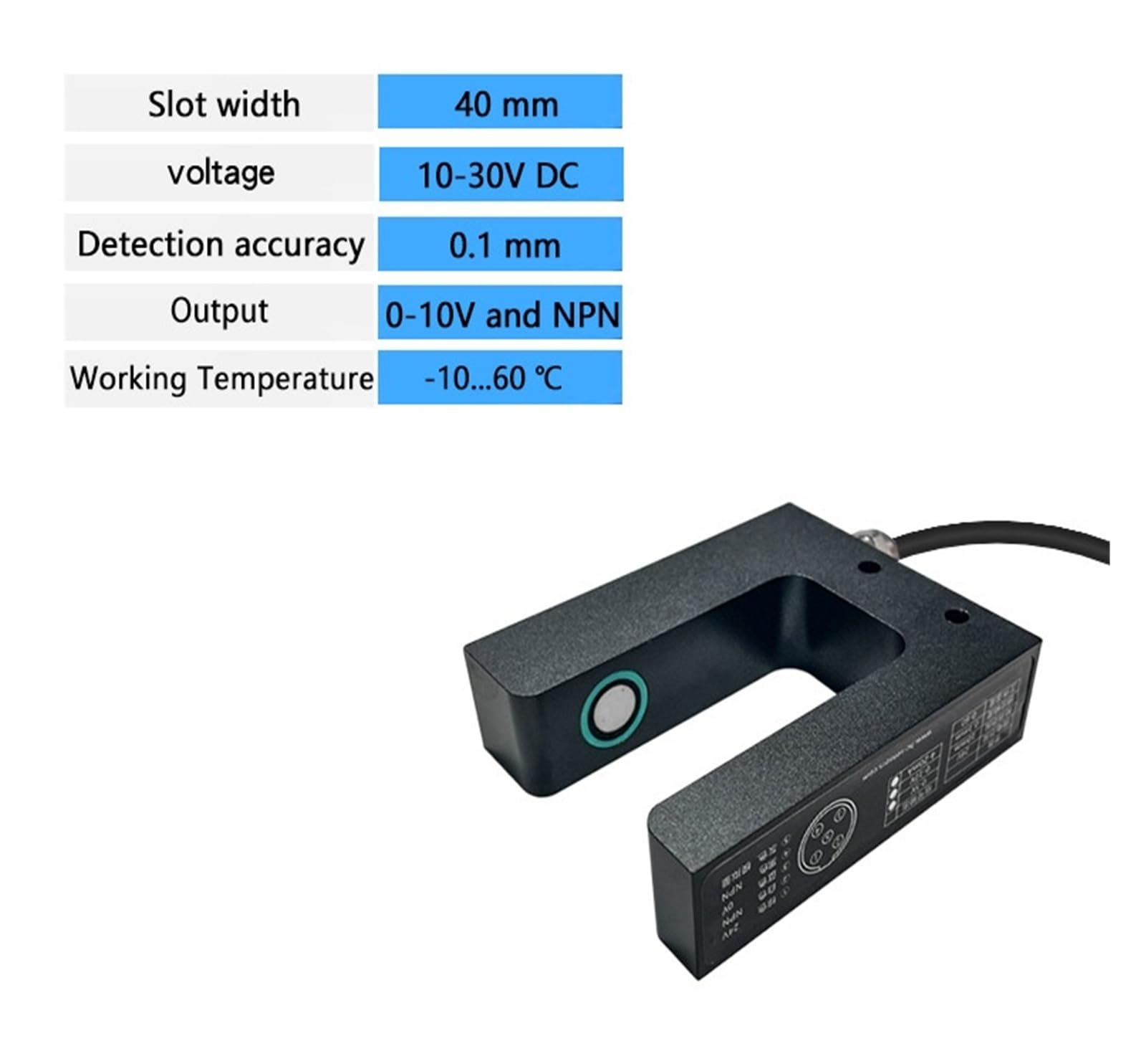 Sensor fotoeléctrico(0-10V and NPN)