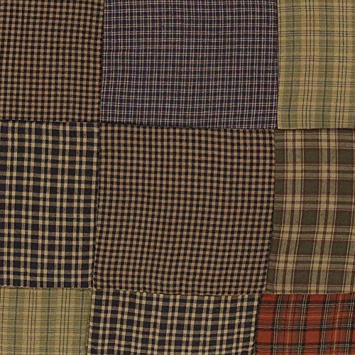 VHC-Brands-Ridge-Patchwork-Cotton-Rustic-Bedding-King-Sham-Cedar-Green VHC Brands Ridge Patchwork Cotton Rustic Bedding King Sham Cedar Green
