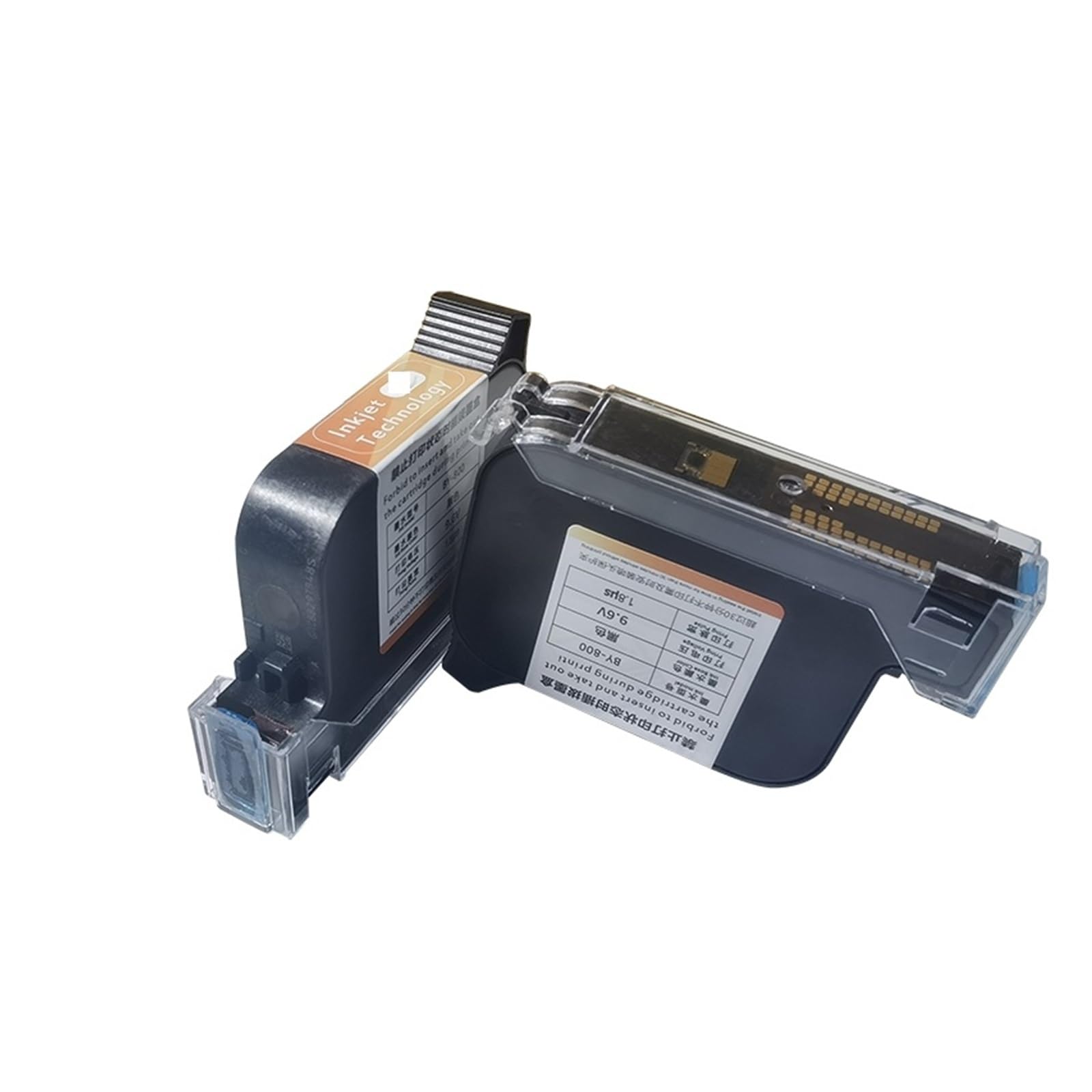 Cartuccia d'inchiostro solvente ad alta aderenza e ad asciugatura rapida da 25,4 mm adatta for stampante a getto d'inchiostro non crittografata Su Cartone, Legno(Black)
