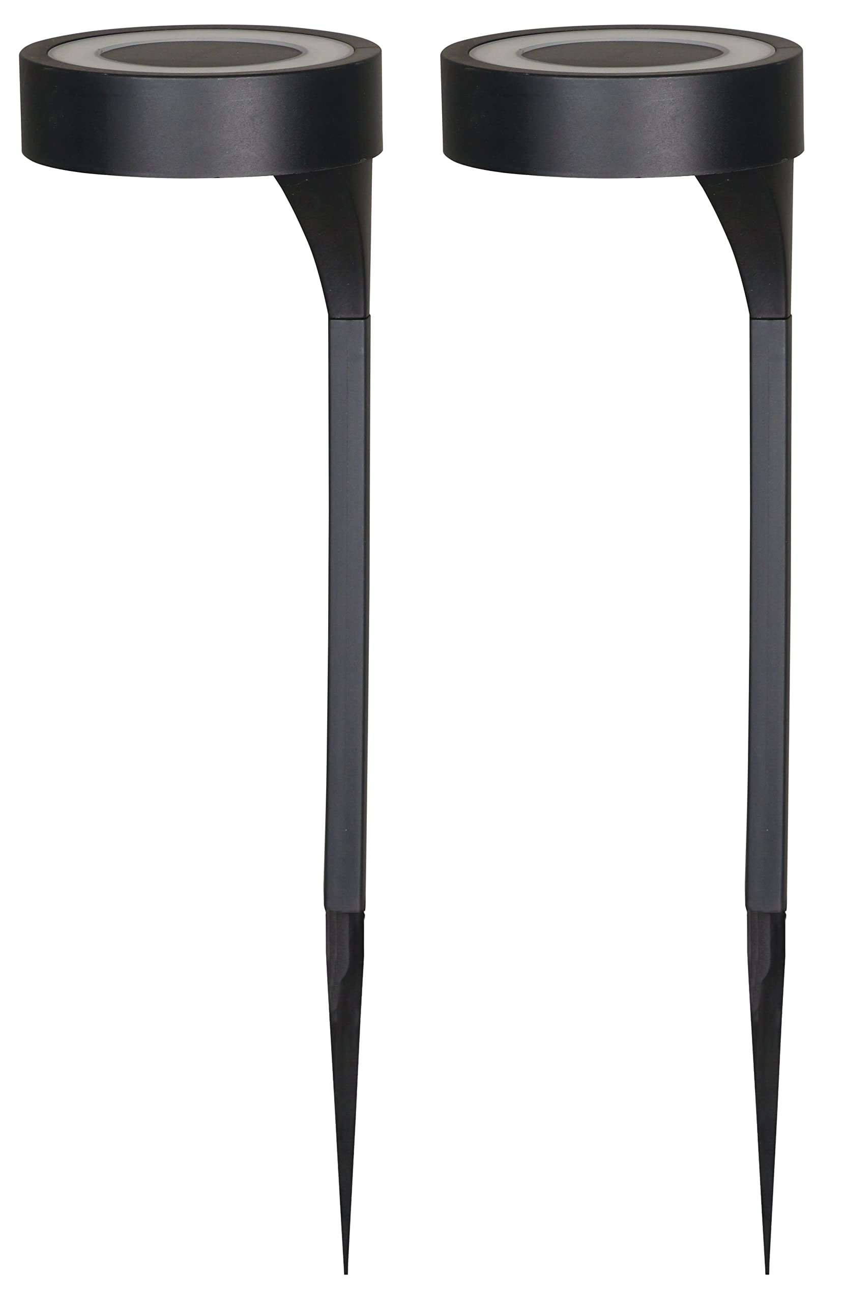 Luxform Black Lighting Ayr Solar Led Orange Up And Down Spike Garden Light - (Pack Of 2) 365 Days
