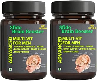 Sfido Brain Booster | Brain And Memory Power Booster | Improve Brain Function | Ayurvedic Product | Capsule | Pack of 2