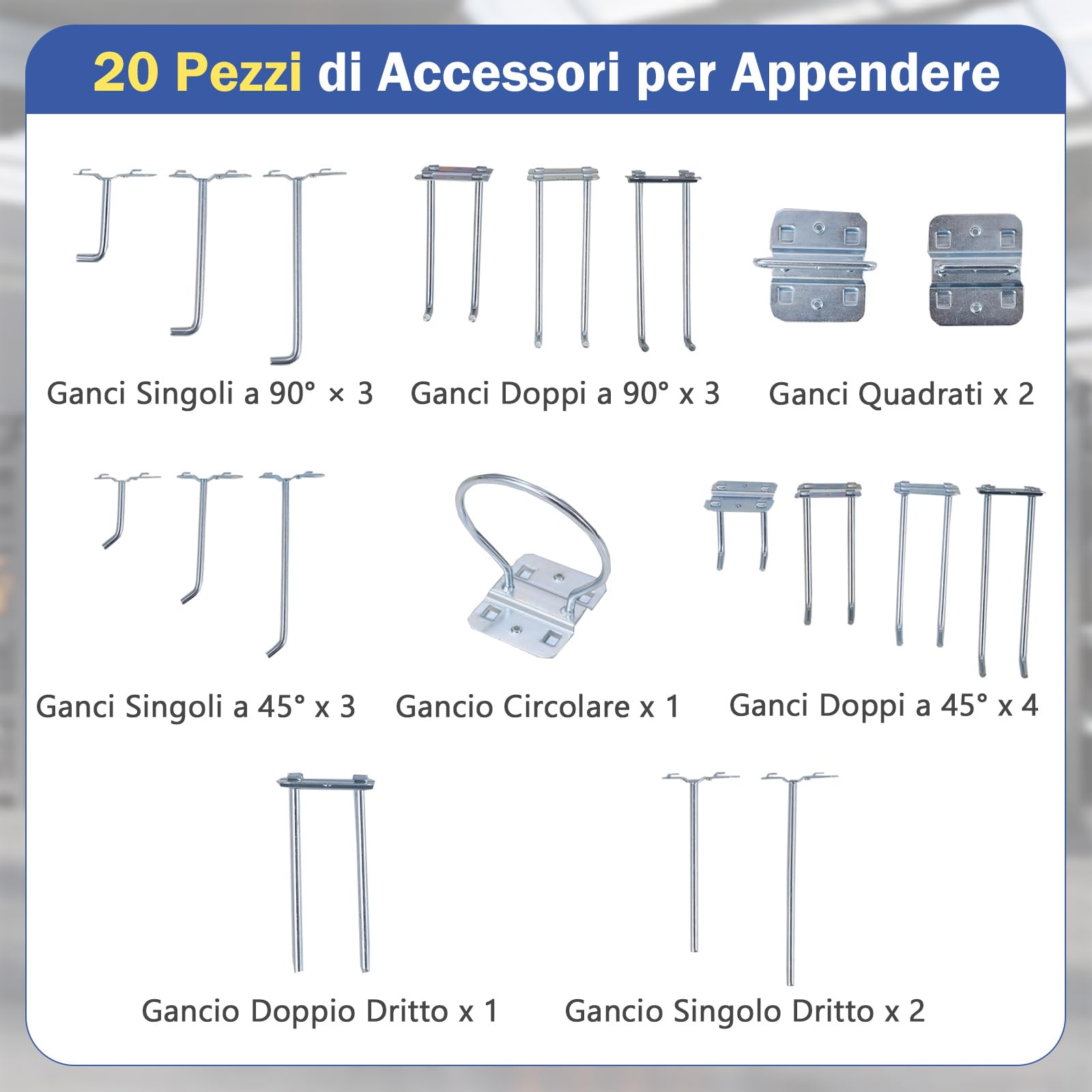 COSTWAY Banco da Lavoro con Piano da 81 x 41 cm, Banco da Lavoro Officina con Pannello Forato e 20 Ganci, Cassetto e 2 Ripiani, Tavolo Lavoro per Garage Capacità 225 kg (Nero, 81 x 41 x 156 cm)