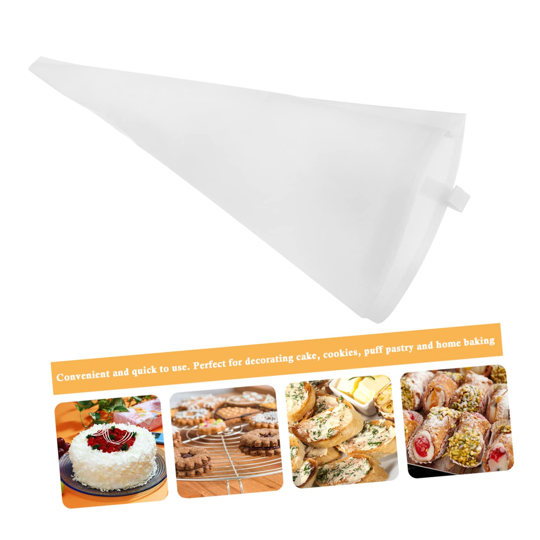 LAPYAPPE 2pcs Reusable Cake Icing Piping Bags for Decorating Portable Frosting Bags for Cakes Cookies for Home Baking and