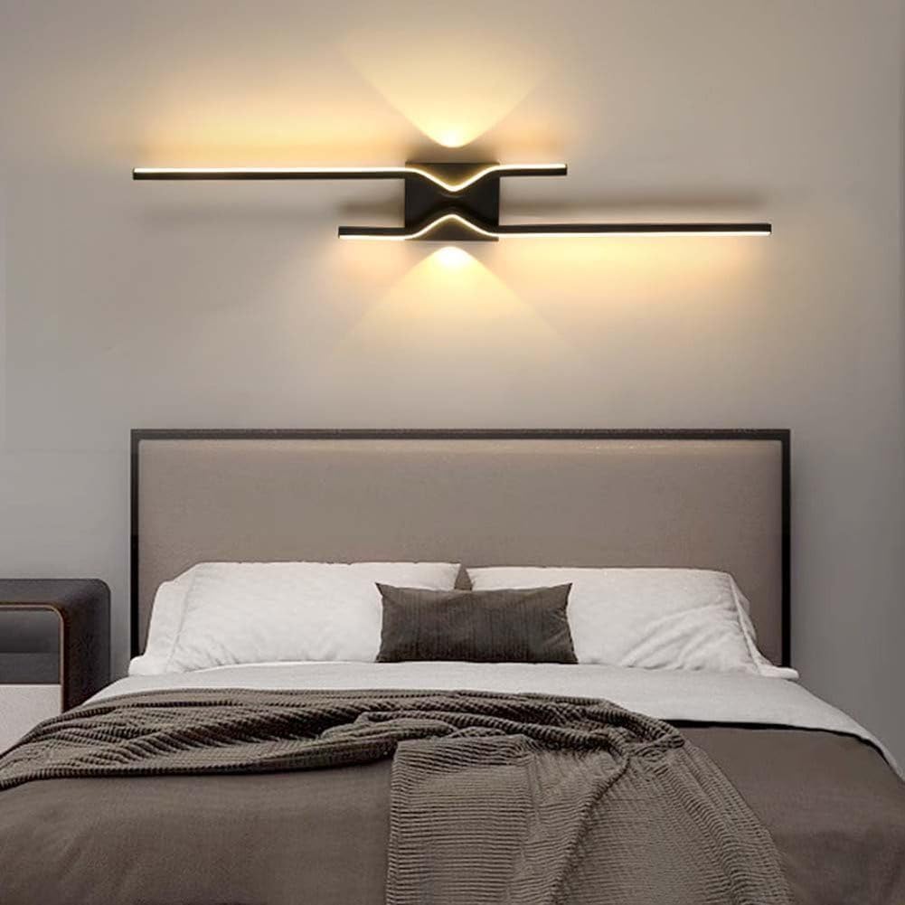 Aplique de pared largo de 16W para eliminar sombras en pasillos oscuros con luz cálida