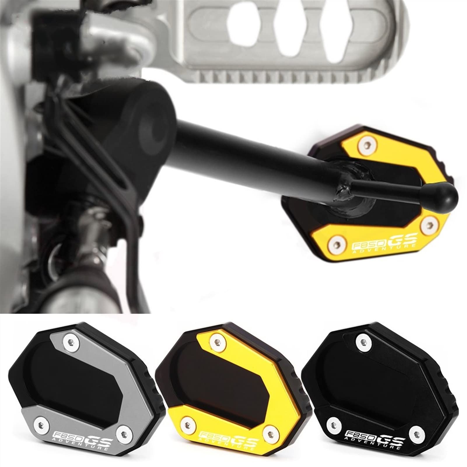 Mokiton Motorcycle Side Stand Enlarger Plate For BMW F850GS / Adventure (2018-2023) - View #10