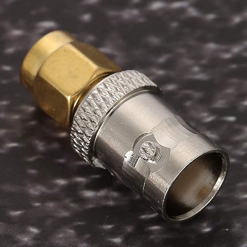 Miniatura 5 de Adaptador coaxial SMA macho a BNC hembra, adaptador coaxial RF, conector coaxial SMA a BNC macho hembra (todo cobre)