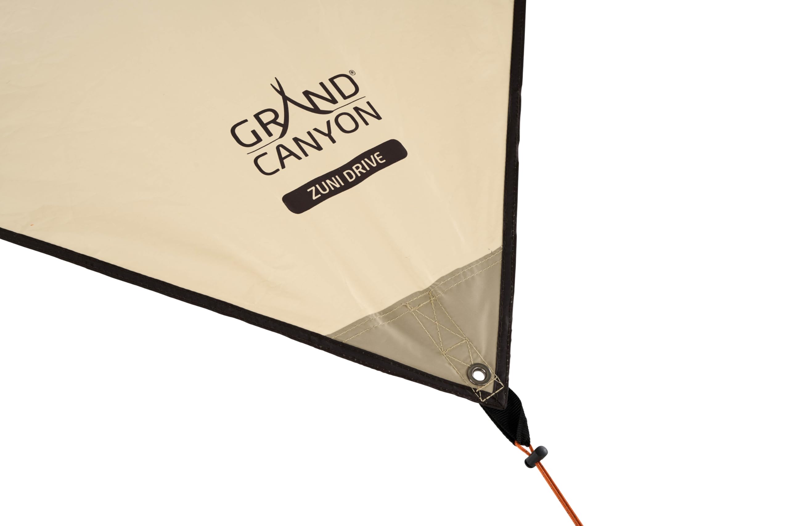 GRAND CANYON Zuni Drive/Sonnensegel mit Kederleiste für Camper & Van / 380×300 cm/Wasserdicht & UV 50+ / Inkl. Stangen, Heringe & Abspannseile/Für Bus, Minivan & Wohnmobil