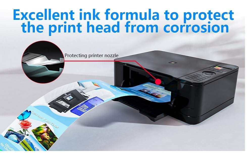 Image of 003 Black Refill Ink for Epson L3110, L3150, L3250, L3252 L3115, L3116, L3101, L3210, L3215, L3216, L3151, L3152, L3156, L5190 Printer (Pack of 2) (2pic)