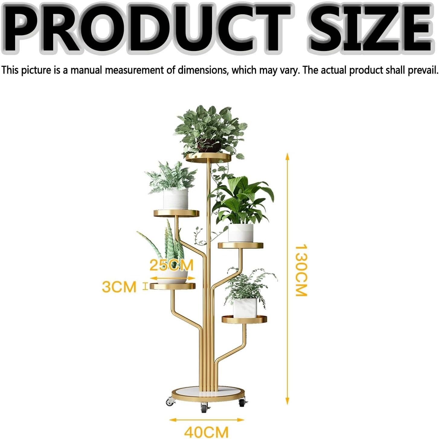 Metal Trending Plant Stand Simple Indoor Multi-Layer Plant Stand Plant Holders Indoor Stand for Garden Living Room Tall Plant Shelf for Multiple Plants Outdoor Balcony Plant Shelf image 2