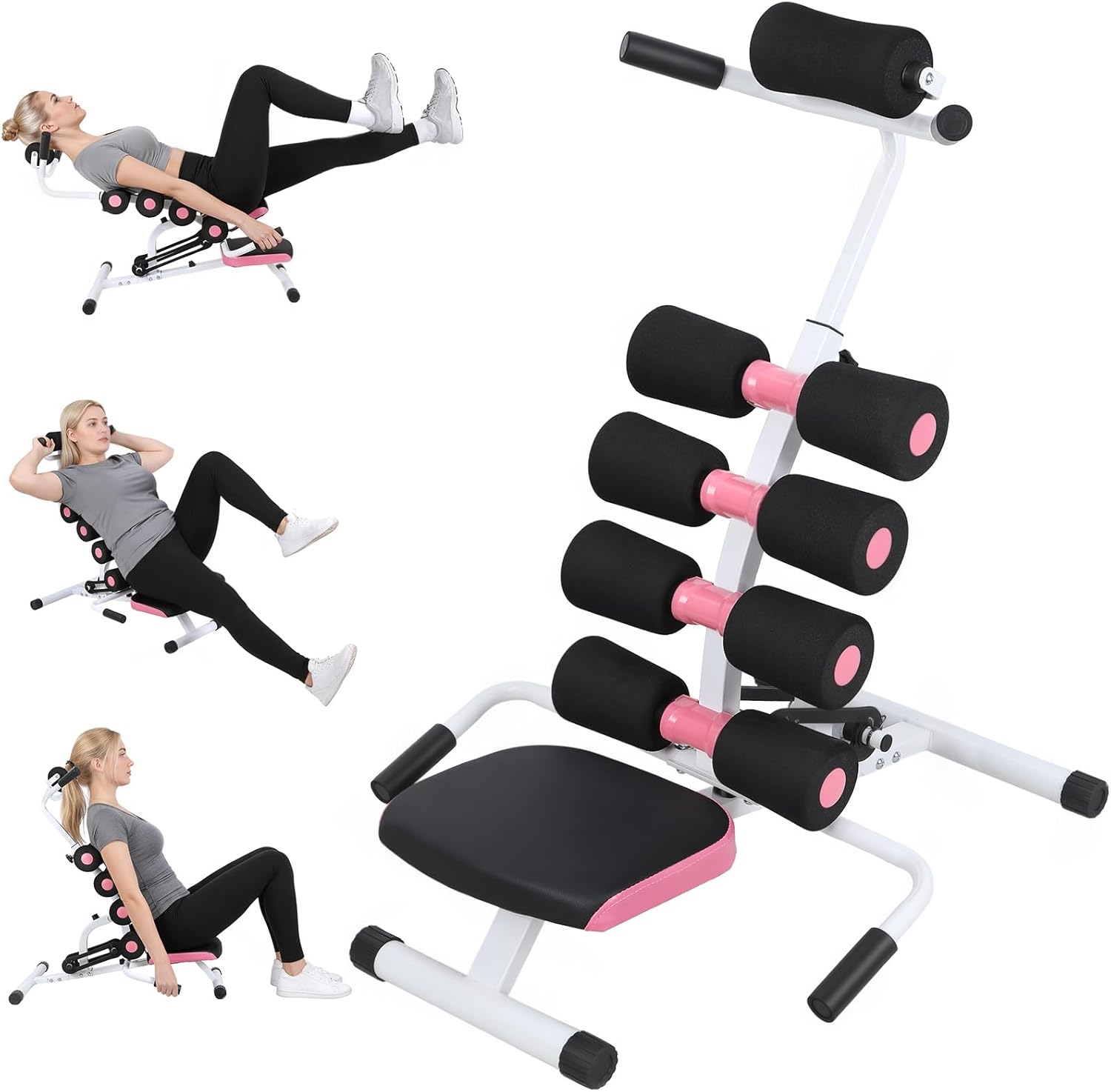 Mini Inversion Table Spine Decompression Machine, Home Stretching Inversion Bench, 350 LBS Capacity Foam Rollers and Adjustable Foot Positioning, for Daily Use