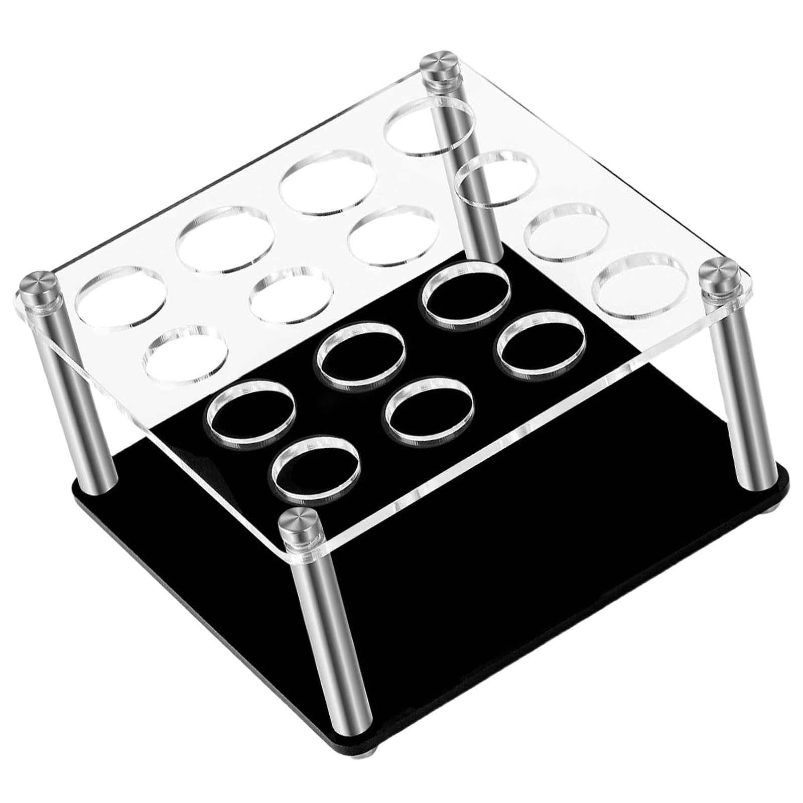 Support acrylique pièces d'échecs silicone avec rangement optimisé