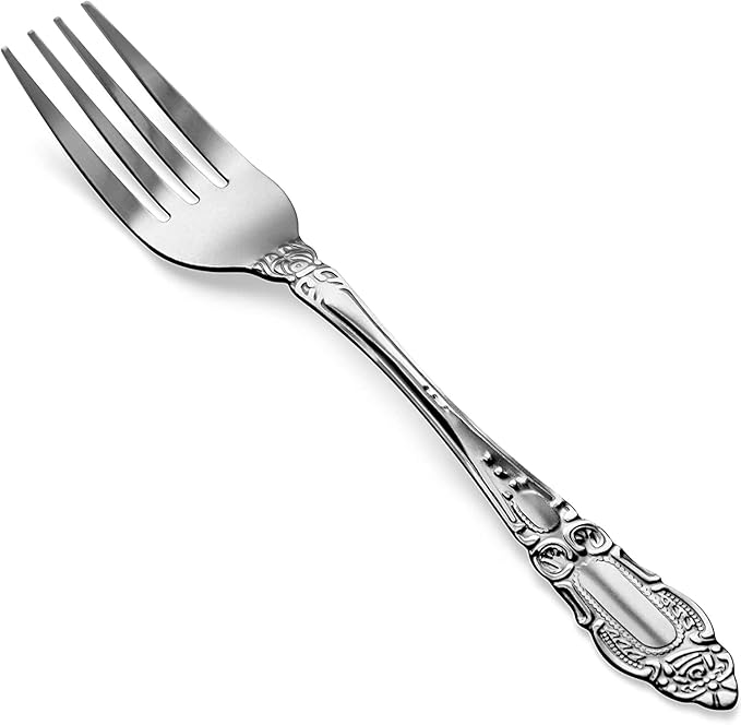DecorRack 12pcs Dinner Forks, Stainless Steel, 7.5 inches, Flatware, Dishwasher Safe