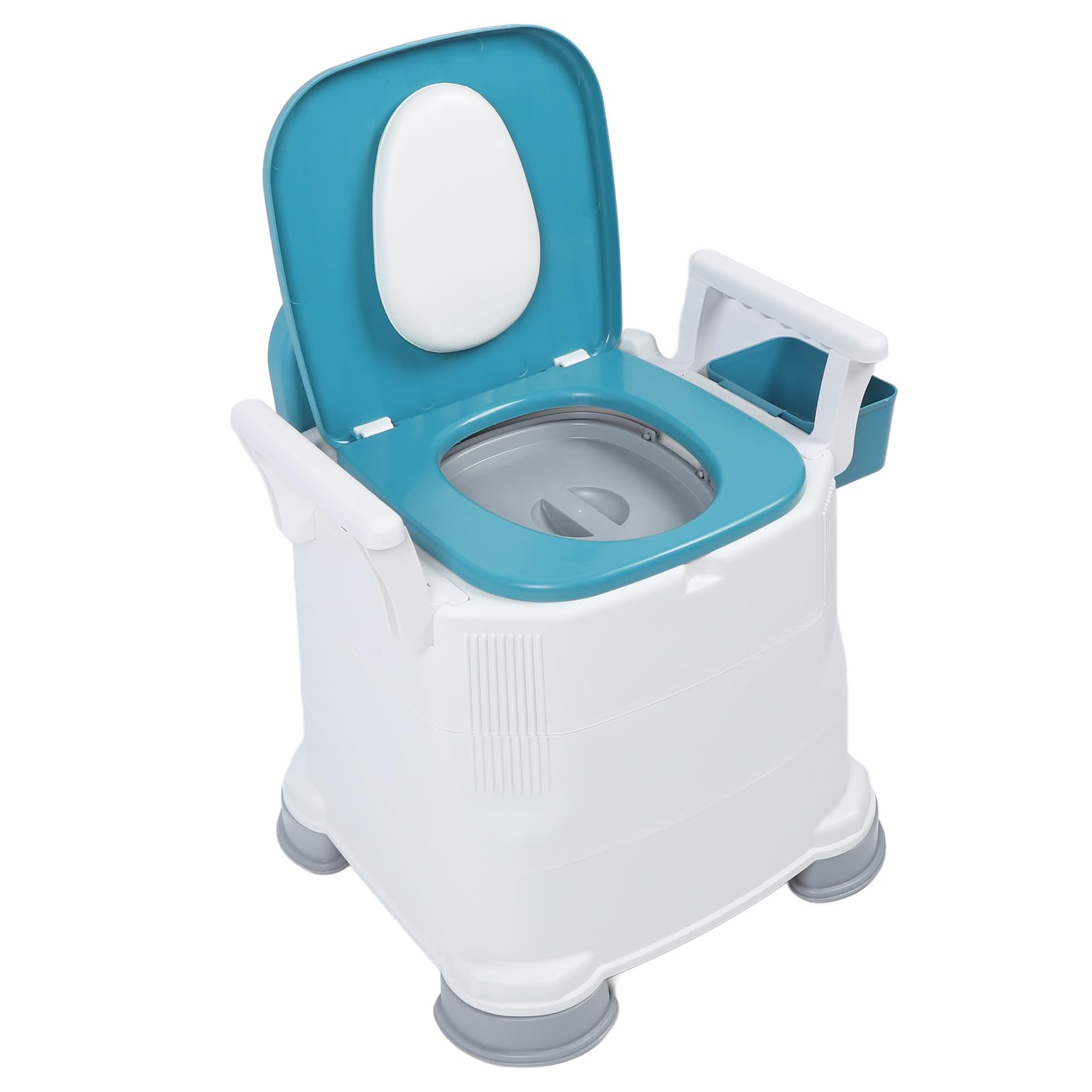 Bewinner Przenośne Krzesło Toaletowe z 3 regulacją Wysokości i Szerokimi