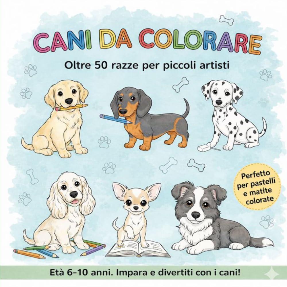 CANI DA COLORARE: Oltre 50 razze per piccoli artisti