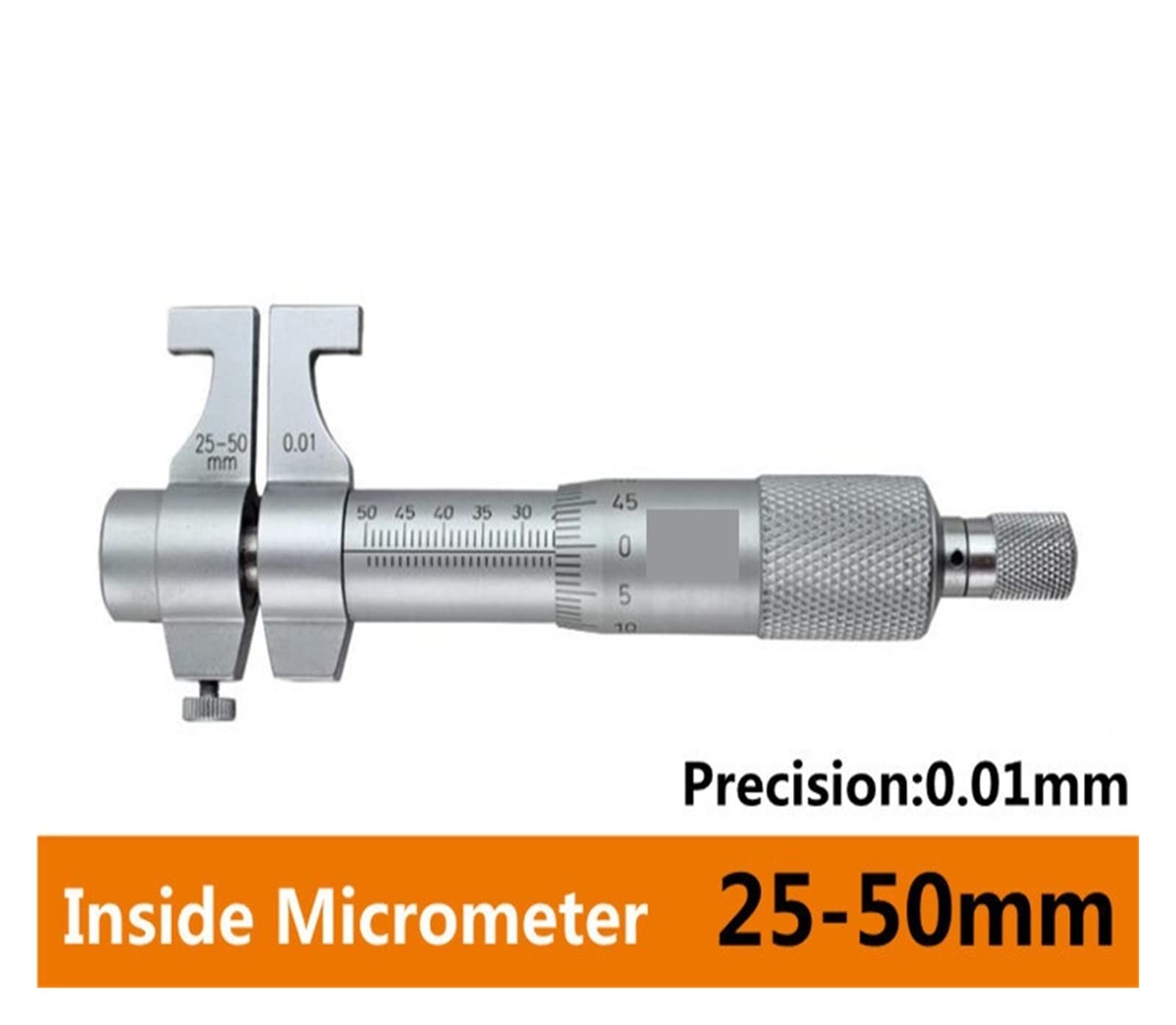 Micrómetro, Inside micrómetro 25-50 mm/0.01 calibre escala de alta precisión vernier calibrador marcado por mayor calificadores micrometro