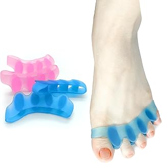 Toe Spacers for Women,Bunion Correctors for Women,Repeatable Washable Gel Toenail Dividers,Toe Separators For Relaxing Toes to Relieve Bunions,Hammer Toes,Hallux Valgus.4 PCS.