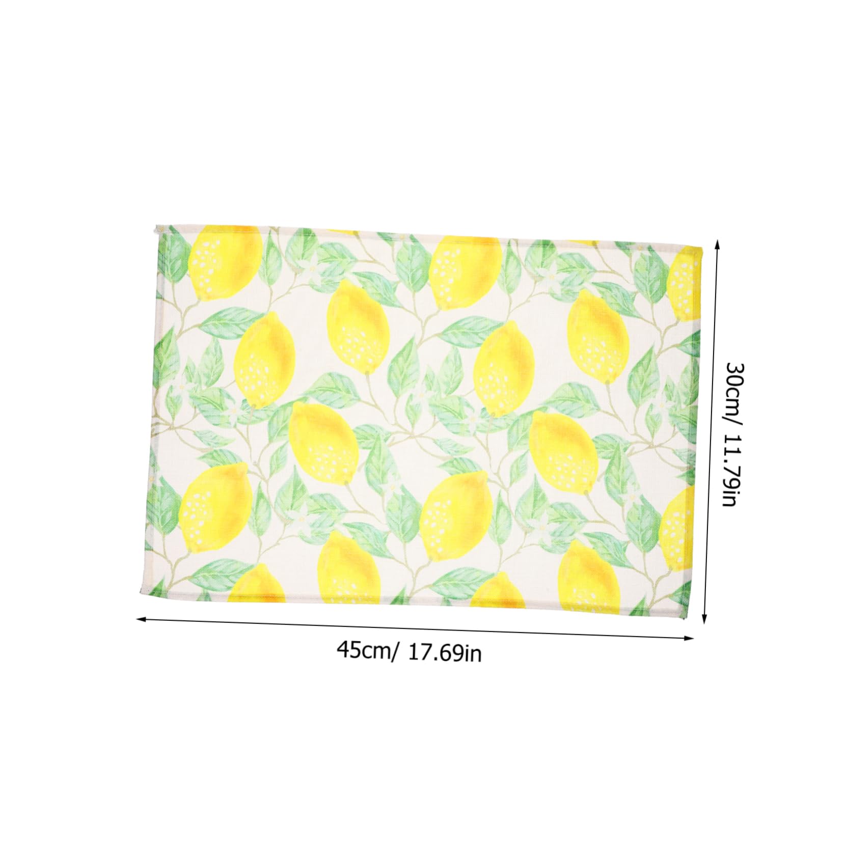 PRETYZOOM 8 Piezas Mantel Individual De Hoja De Limón Salvamanteles Impermeables Esteras De La Taza Manteles Individuales Mantel Individual Antideslizante Mantel Sencillo Lino De Poliéster