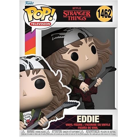 Funko POP! TV: Stranger Things - Hunter Eddie with Guitar​​ - Collectable Vinyl Figure - Gift Idea - Official Merchandise - for Kids & Adults - TV Fans - Model Figure for Collectors and Display