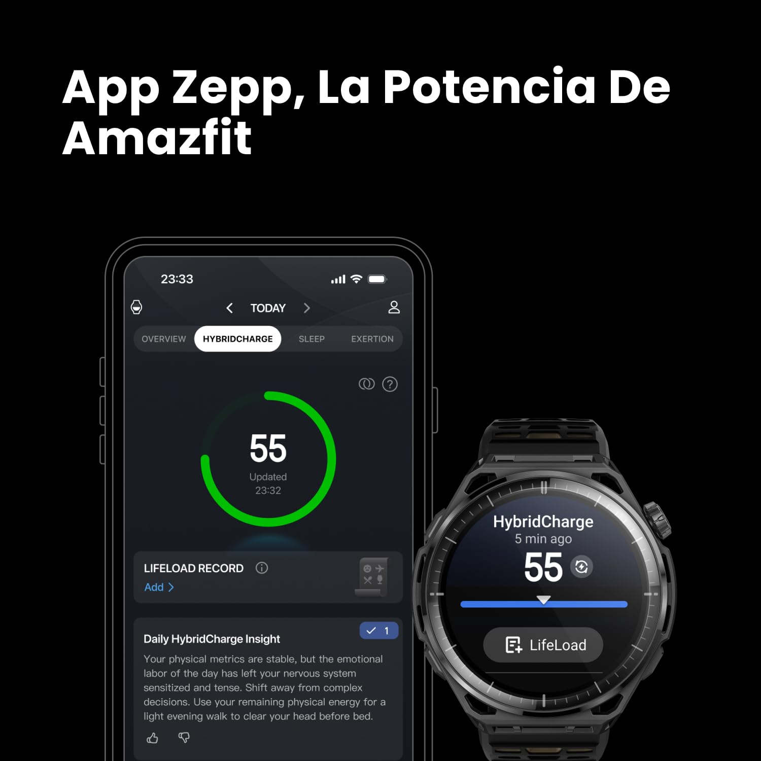 Amazfit Balance 3 Reloj Inteligente GPS 48mm, Pantalla AMOLED 1,5" Cristal Zafiro, NFC, batería de 21 días, Linterna, 64 GB de Almacenamiento, mapas, HYROX, para Android e iPhone, Acero Inoxidable