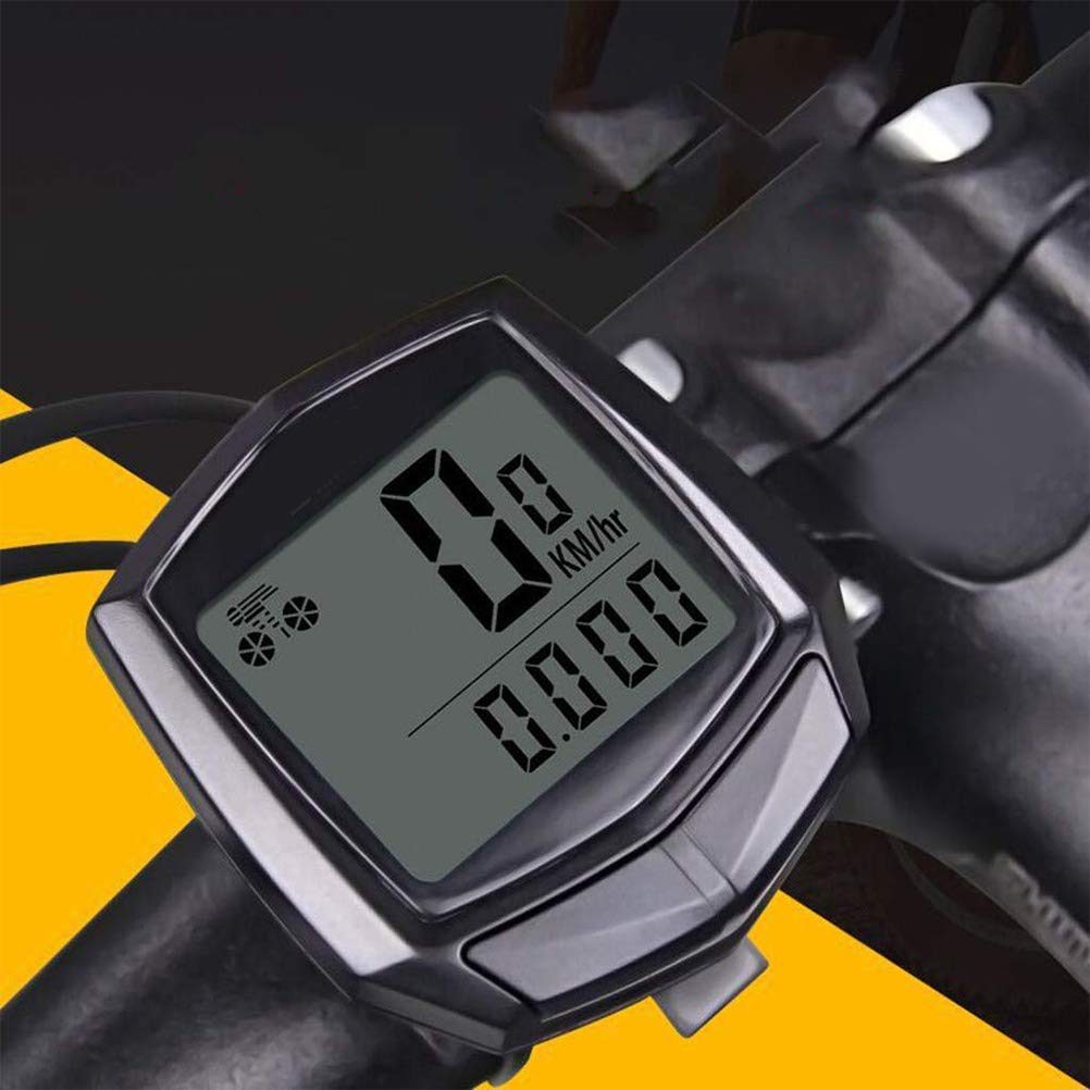 COMPTEUR POUR CYCLE Compteur de vélo Sans fil avec grand écran rétro