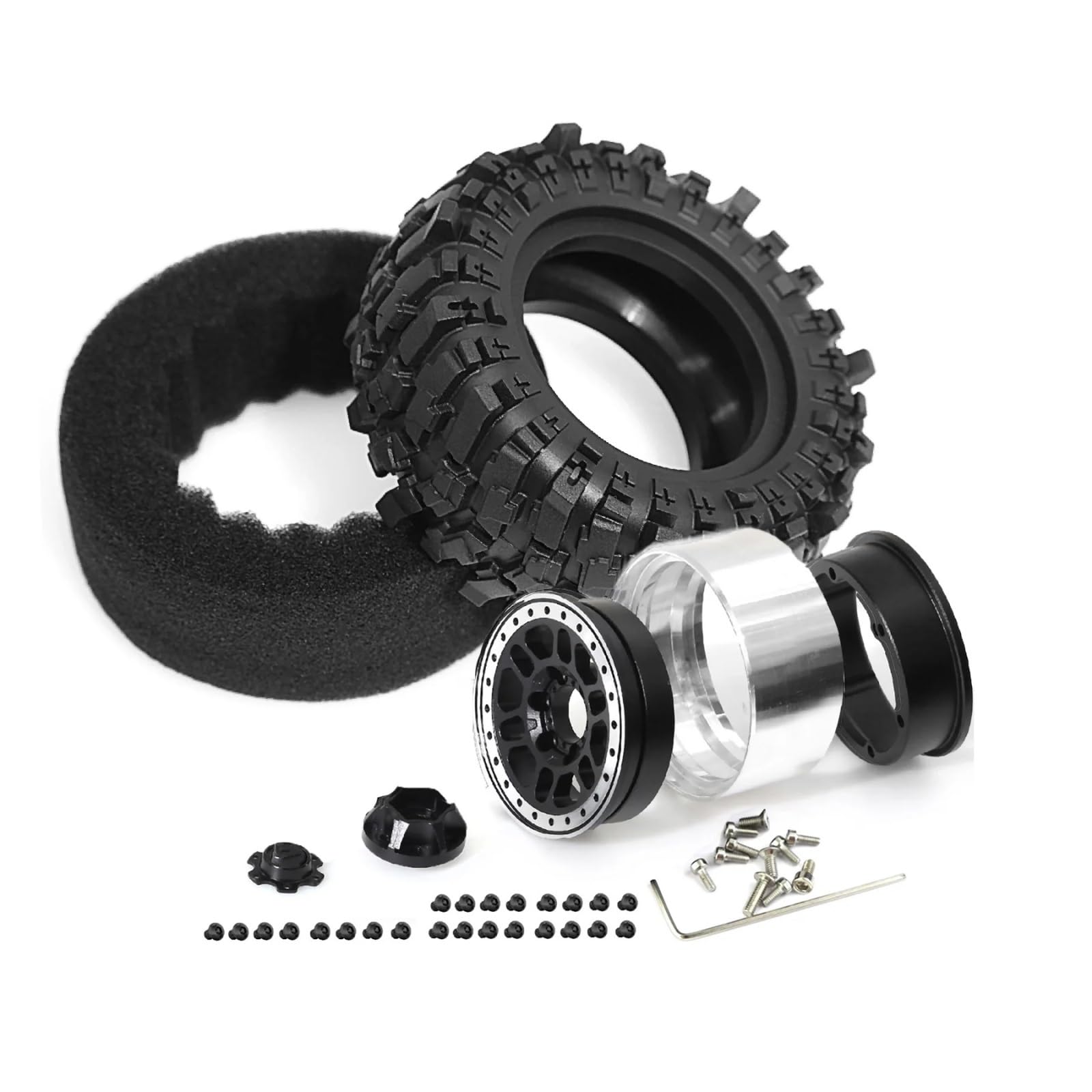 para TRX4 para Axial para SCX10 para Redcat Gen8 1:10 4 Uds 87mm 1,9 "Goma Todo Neumáticos Ruedas Todoterreno RC Piezas Coche para Rock Crawler Piezas Repuesto RC