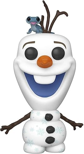 Funko Pop! Disney: Frozen 2 - Olaf con salamandra de fuego, multicolor
