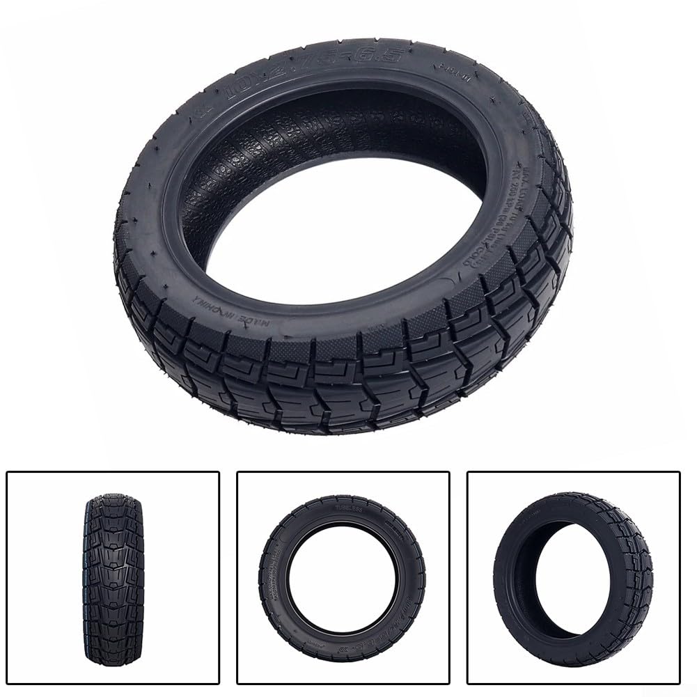 Pneumatico tubeless per scooter elettrico KuKirin G3, 10 pollici, 10 x 2,75-6,5, progettato per prestazioni ripetibili su terreni impacchettati e pendenze erbose
