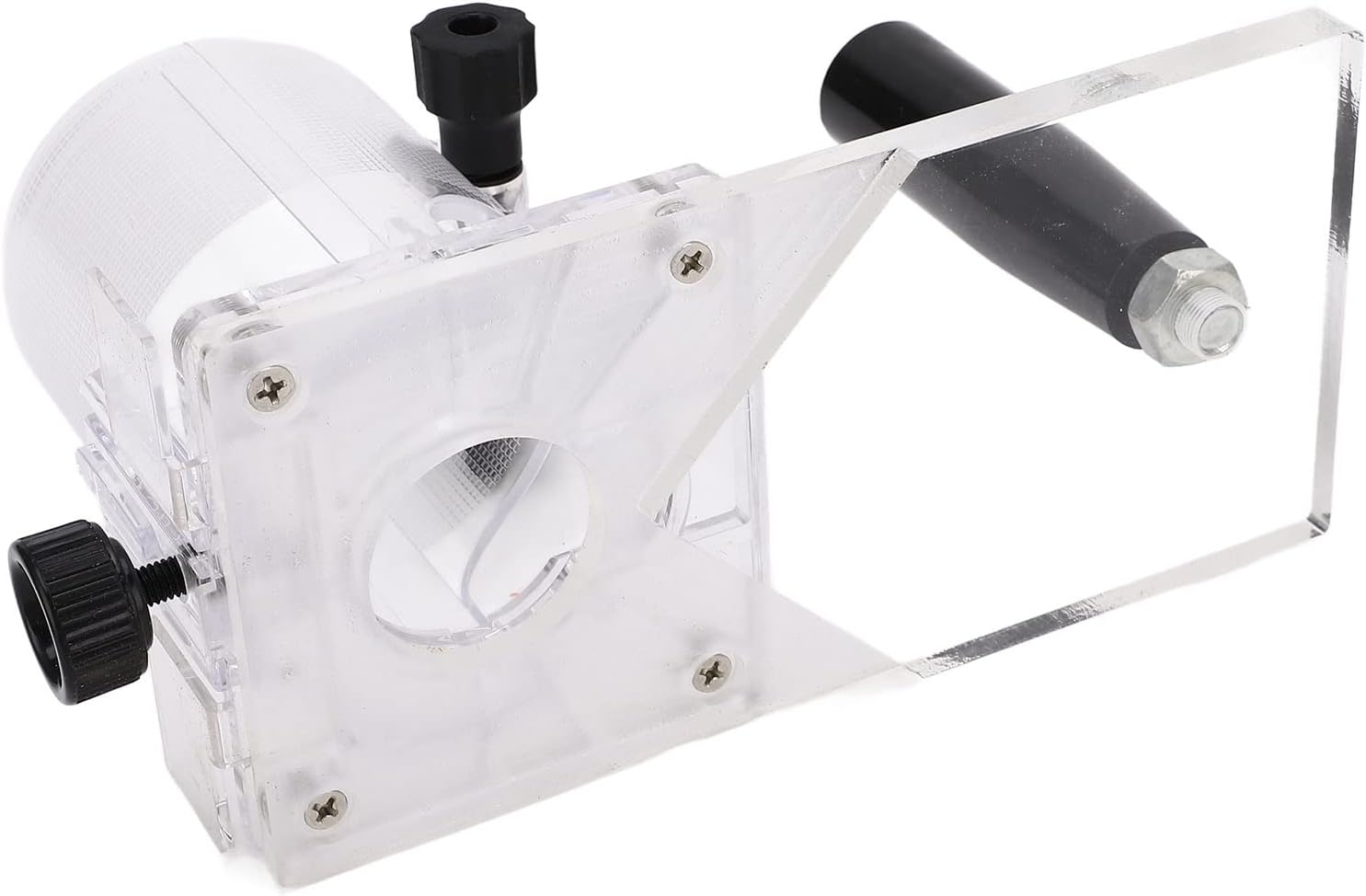 Transparent Plastic Woodworking Trimmer Base for Power Tool Protection