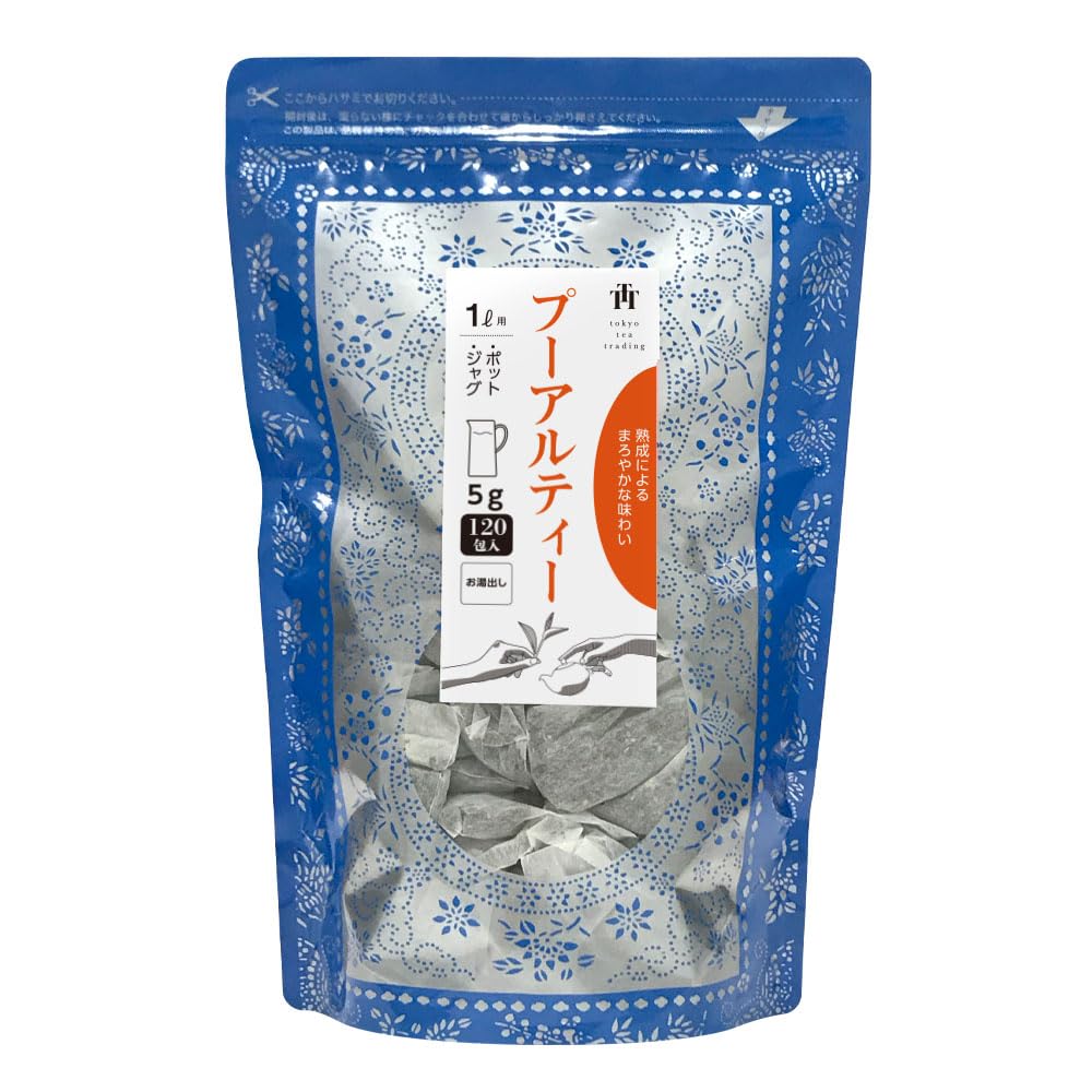 プーアル茶 プーアール茶 ティーバッグ 5g×120P 中国茶 烏龍茶 ウーロン茶 ダイエット茶 健康茶 Tokyo Tea Trading【お得用 まとめ買い 業務用】
