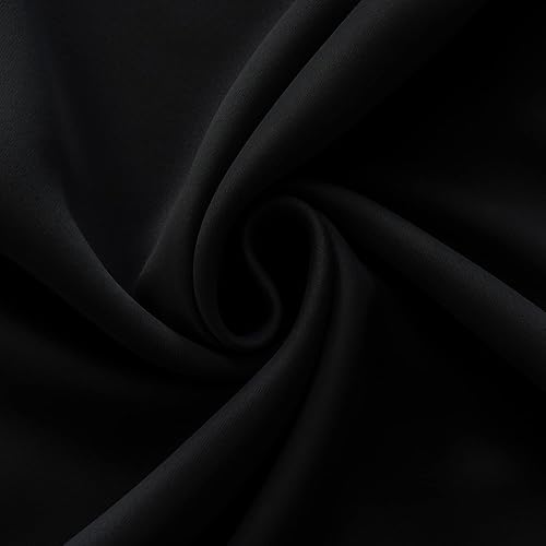 Miniatura 7 de GYROHOME Forro de cortina opaca con aislamiento térmico negro, 1 panel, forro de 50 x 50 pulgadas para cortinas de 54 pulgadas de largo, anillo