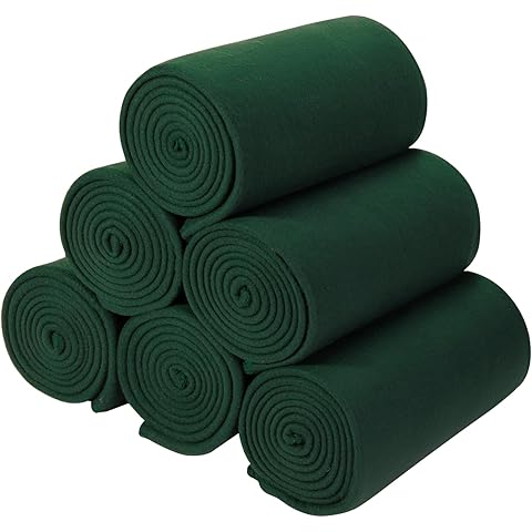 CAI TENG Blankets Throws Fleece Blanket Bulk Green Lightweight Warm Kids Blanket Soft Cozy Deco Christmas 50 x 60 Dog Blanket Bulk Fleece Fabric Blanket for Bed Sofa Couch Office Outdoor 6 Pack