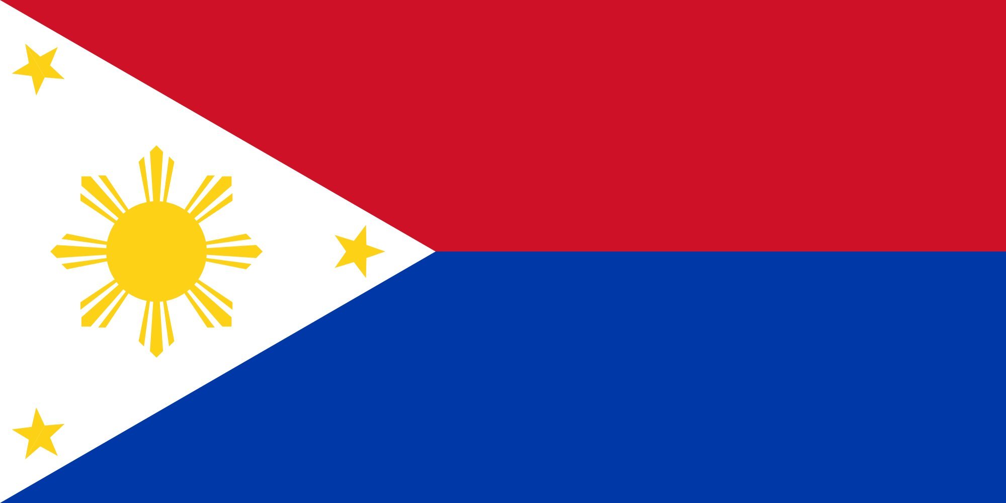 Drapeau Philippines temps de guerre grand modèle pour commémoration historique officielle