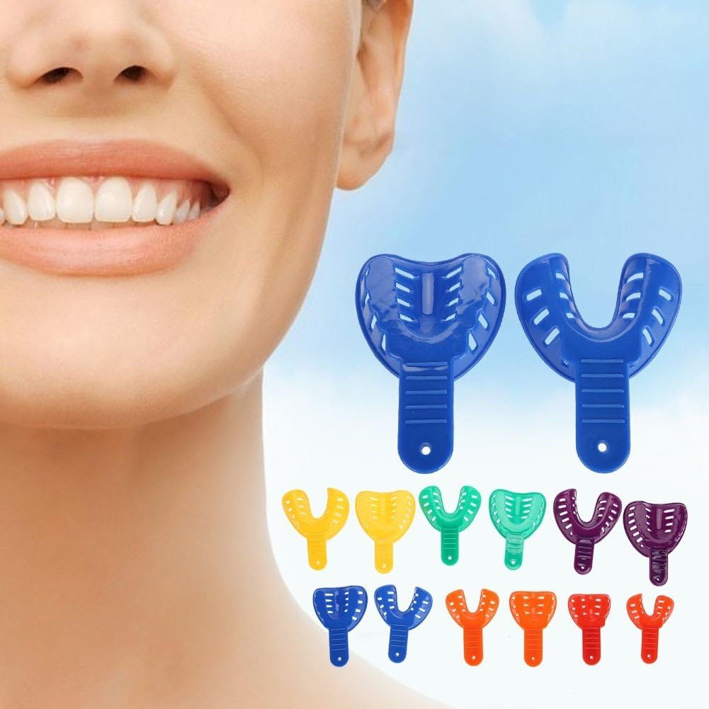 Plateau D' Dentaire pour Adultes Enfants, Porte-Dents, Fourniture Centrale Dentaire, Outils Buccaux, Équipement De Laboratoire, 12 Pièces