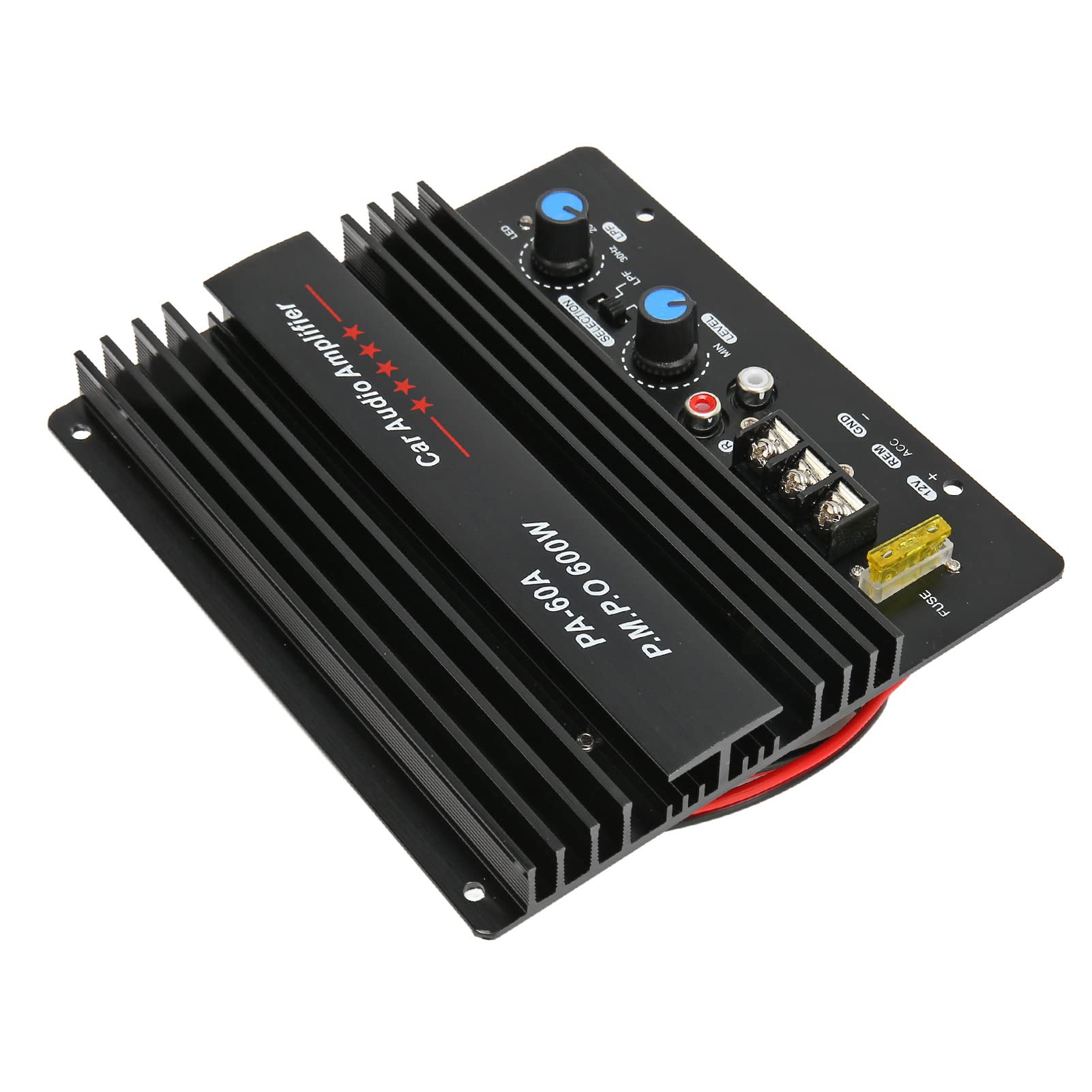 Dioche Scheda Amplificatore di Potenza Sonora ACar da 600 Watt 12V 600W Scheda Amplificatore Subwoofer Super Bass per Auto Installazione Semplice Lega di Alluminio Aeronautico